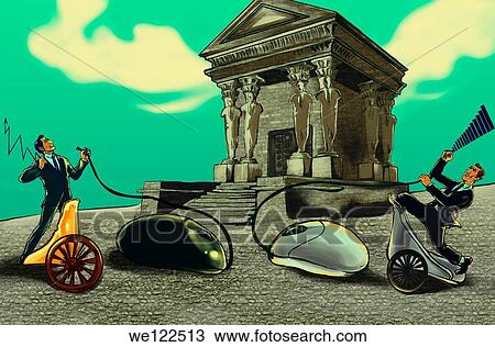 Illustrative representation showing corporate war View Large Photo Image Stock Image - Illustrative representation showing corporate war. Fotosearch