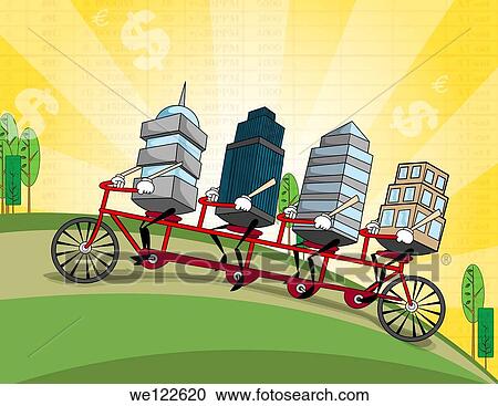 Illustrative representation showing company merger View Large Photo Image Stock Image - Illustrative representation showing company merger. Fotosearch