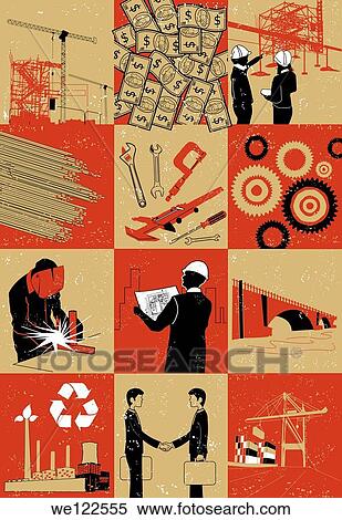Illustrative representation showing construction View Large Photo Image Stock Photography - Illustrative representation showing construction. Fotosearch