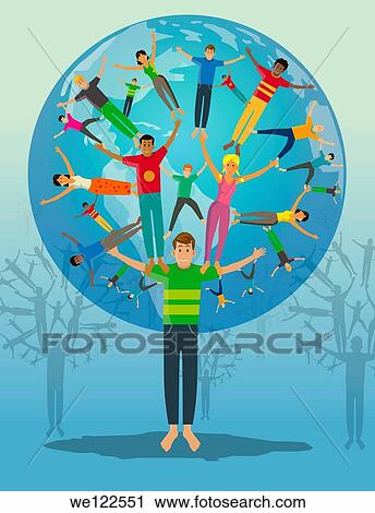 Illustrative representation social networking View Large Photo Image Stock Image - Illustrative representation social networking. Fotosearch