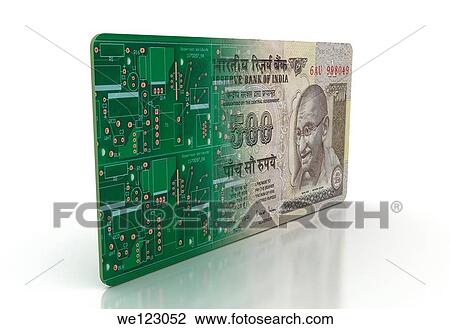 Indian currency imprinted on a computer chip View Large Photo Image Stock Image - Indian currency imprinted on a computer chip. Fotosearch