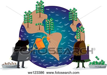 Investor investing money for earner View Large Photo Image Stock Photograph - Investor investing money for earner. Fotosearch