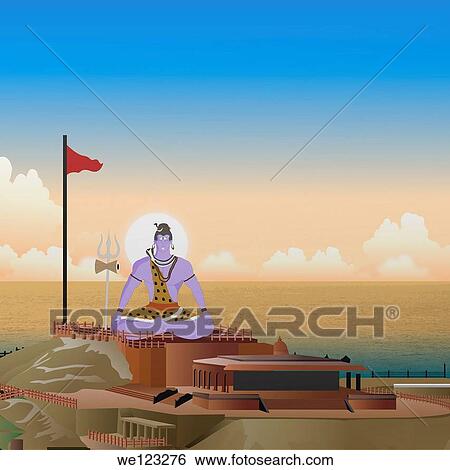 Lord Shiva meditating View Large Photo Image Stock Photograph - Lord Shiva meditating. Fotosearch