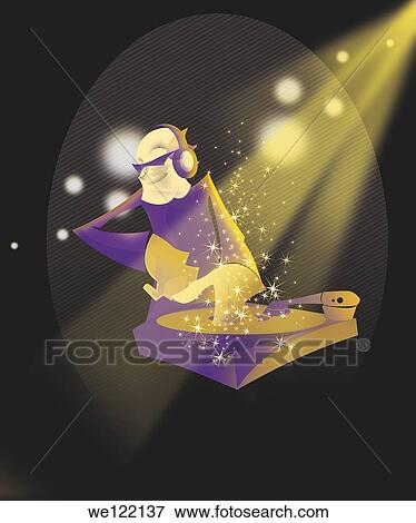 Male DJ playing records View Large Photo Image Stock Photo - Male DJ playing records. Fotosearch