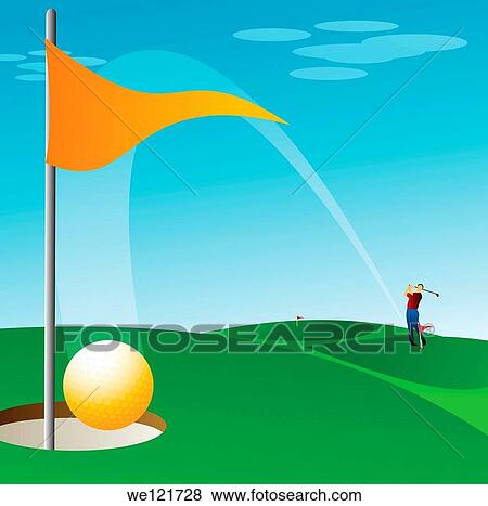 Man playing golf View Large Photo Image Stock Photo - Man playing golf. Fotosearch