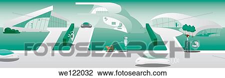 Modern residential society View Large Photo Image Stock Image - Modern residential society. Fotosearch