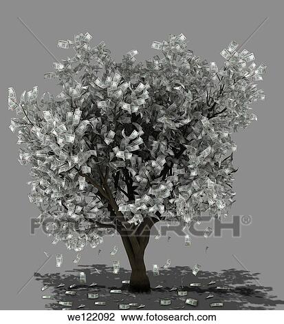 Stock Image - Money tree. Fotosearch