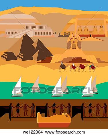 Montage of the tourist attractions of Egypt View Large Photo Image Picture - Montage of the tourist attractions of Egypt. Fotosearch
