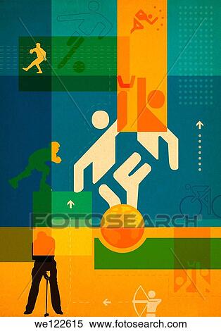 Montage of various sports View Large Photo Image Stock Photography - Montage of various sports. Fotosearch