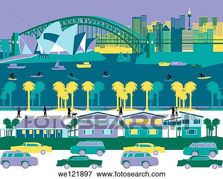 Opera house and a bridge in a city, Sydney Opera House, Sydney Harbor Bridge, Sydney, New South Wales, Australia View Large Photo Image Stock Photo - Opera house and a bridge in a city, Sydney Opera House, Sydney Harbor Bridge, Sydney, New South Wales, Australia. Fotosearch