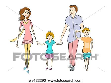 Parents with their children View Large Photo Image Stock Image - Parents with their children. Fotosearch