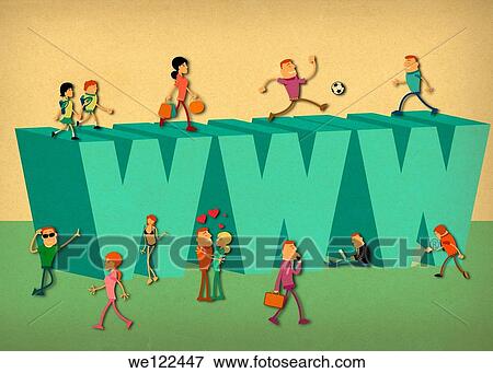 People connected with world wide web View Large Photo Image Stock Photo - People connected with world wide web. Fotosearch