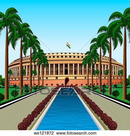 Pond in front of a government building, Sansad Bhawan, New Delhi, India View Large Photo Image Stock Image - Pond in front of a government building, Sansad Bhawan, New Delhi, India. Fotosearch