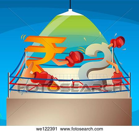 Price war between Dollar sign and Indian rupees symbol View Large Photo Image Stock Image - Price war between Dollar sign and Indian rupees symbol. Fotosearch