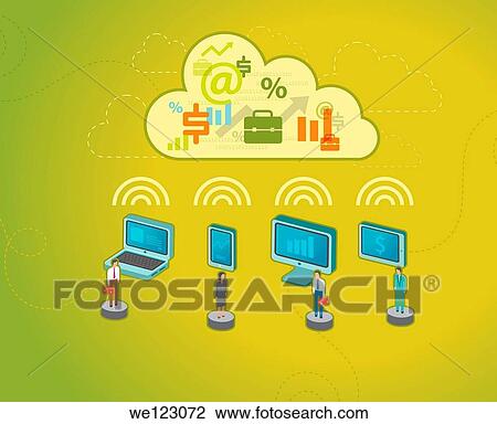 Professional people standing by gadgets depicting the concept of online business View Large Photo Image Stock Image - Professional people standing by gadgets depicting the concept of online business. Fotosearch