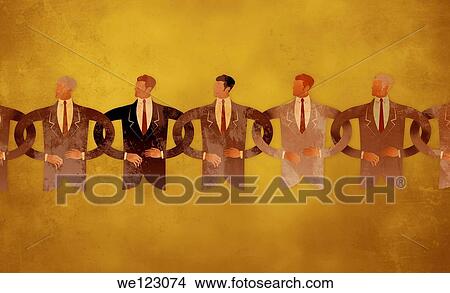 Professionals with arm in arm depicting the concept of business chain View Large Photo Image Picture - Professionals with arm in arm depicting the concept of business chain. Fotosearch