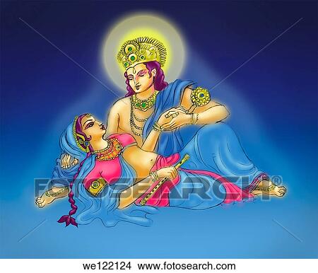Picture - Radha Krishna. Fotosearch