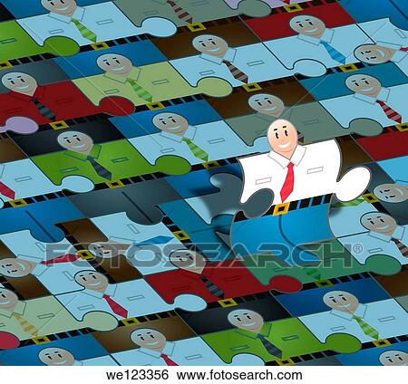Representation of team leader with several executives working View Large Photo Image Stock Photograph - Representation of team leader with several executives working. Fotosearch