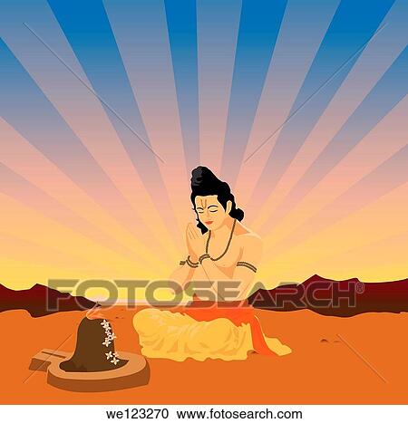 Sadhu praying in front of Shivling View Large Photo Image Stock Image - Sadhu praying in front of Shivling. Fotosearch
