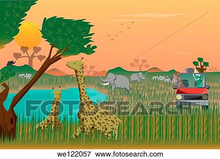 Safari animals View Large Photo Image Stock Photo - Safari animals. Fotosearch