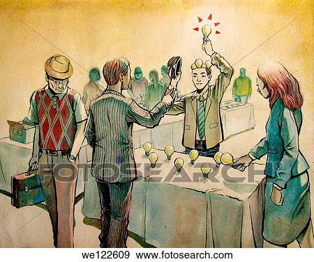 Stock Photo - Selling ideas. Fotosearch