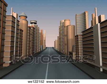 Skyscrapers in a city View Large Photo Image Stock Image - Skyscrapers in a city. Fotosearch