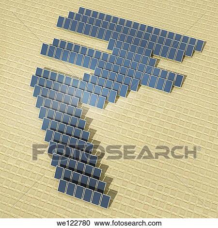 Solar panels in form of a rupee symbol View Large Photo Image Stock Image - Solar panels in form of a rupee symbol. Fotosearch
