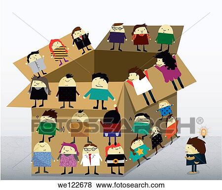 Thinking outside the box View Large Photo Image Stock Photo - Thinking outside the box. Fotosearch