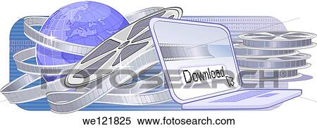 Video being downloaded on a computer View Large Photo Image Stock Photography - Video being downloaded on a computer. Fotosearch