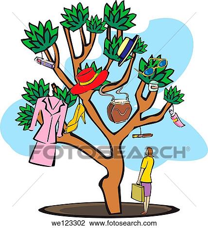 Woman carrying shopping bags under a tree View Large Photo Image Stock Image - Woman carrying shopping bags under a tree. Fotosearch