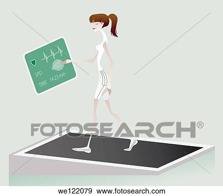 Woman exercising in a gym View Large Photo Image Stock Photo - Woman exercising in a gym. Fotosearch