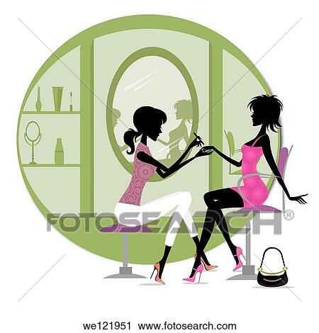 Woman getting a manicure treatment in a beauty parlor View Large Photo Image Stock Image - Woman getting a manicure treatment in a beauty parlor. Fotosearch