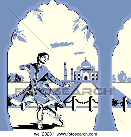Woman performing Bharatnatyam the Indian classical dance in front of a mausoleum, Taj Mahal, Agra, India View Large Photo Image Stock Image - Woman performing Bharatnatyam the Indian classical dance in front of a mausoleum, Taj Mahal, Agra, India. Fotosearch
