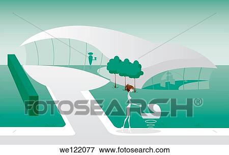 Woman pushing a baby walker View Large Photo Image Stock Photo - Woman pushing a baby walker. Fotosearch
