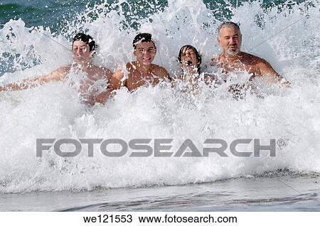 Stock Image - Bathing. Fotosearch