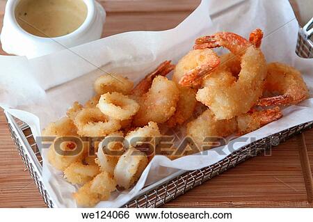 deep fried shrimps tempura served with a dip. View Large Photo Image Stock Photograph - deep fried shrimps tempura served with a dip.. Fotosearch