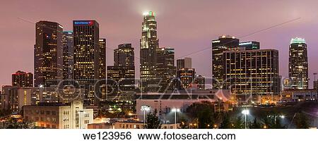 Downtown Los Angeles. View Large Photo Image Stock Photograph - Downtown Los Angeles.. Fotosearch