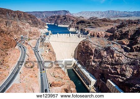 Hover Dam, Arizona - Nevada. View Large Photo Image Stock Photo - Hover Dam, Arizona - Nevada.. Fotosearch