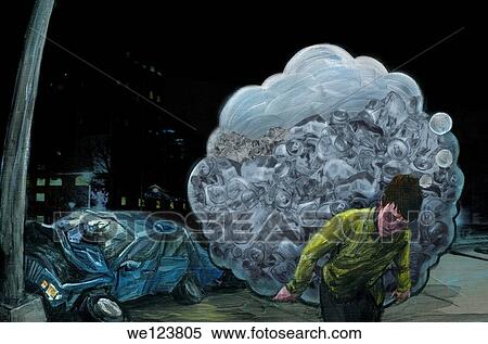 Illustration of drunken man carrying bottles with crashed car in background. View Large Photo Image Stock Photography - Illustration of drunken man carrying bottles with crashed car in background.. Fotosearch