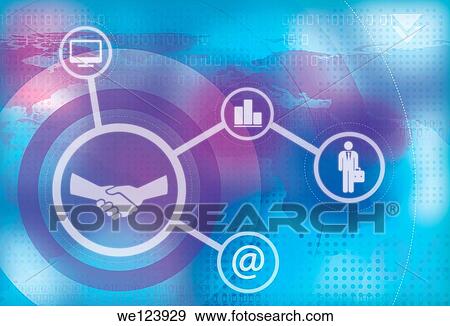 Stock Photo - Illustration of online business concept.. Fotosearch