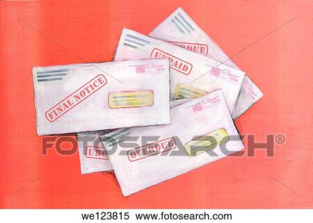 Illustration of past due invoices over red background. View Large Photo Image Stock Photography - Illustration of past due invoices over red background.. Fotosearch