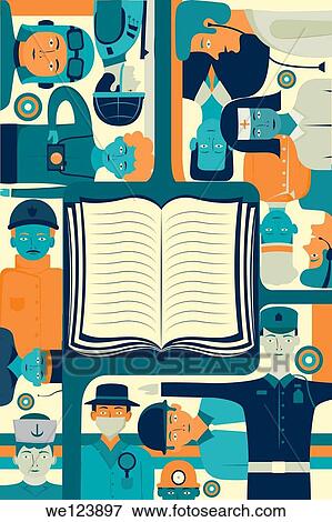 Illustrative image of book surrounded by successful people representing key to success. View Large Photo Image Stock Photo - Illustrative image of book surrounded by successful people representing key to success.. Fotosearch