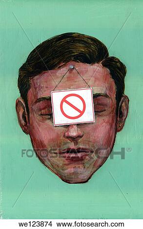 Illustrative image of businessman with do not use sign representing work free. View Large Photo Image Picture - Illustrative image of businessman with do not use sign representing work free.. Fotosearch