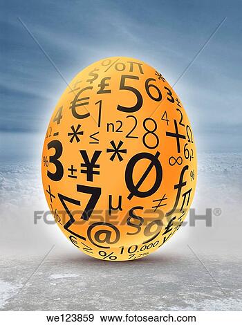 Illustrative image of golden egg with currency and mathematical symbols representing investment and profit. View Large Photo Image Stock Photo - Illustrative image of golden egg with currency and mathematical symbols representing investment and profit.. Fotosearch