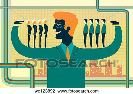 Illustrative image of leader carrying business people on his arms representing acquisition. View Large Photo Image Stock Image - Illustrative image of leader carrying business people on his arms representing acquisition.. Fotosearch