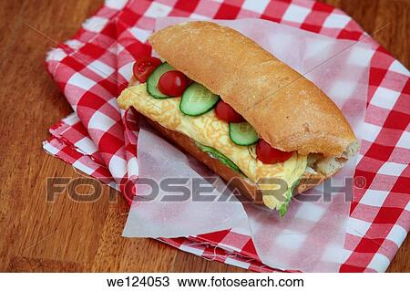 omelet sandwich with tomato and cucumber. View Large Photo Image Stock Image - omelet sandwich with tomato and cucumber.. Fotosearch