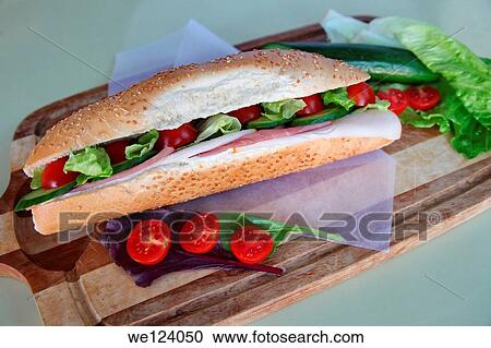 Sandwich with Cold cuts of turkey and beef. View Large Photo Image Stock Image - Sandwich with Cold cuts of turkey and beef.. Fotosearch