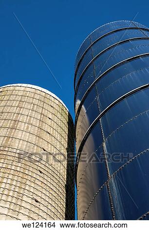 Silos on a farm, New Jersey, USA View Large Photo Image Picture - Silos on a farm, New Jersey, USA. Fotosearch