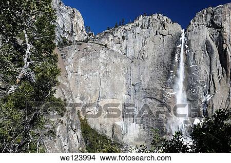 Yosemite upper falls, Yosemite national Park, California USA. View Large Photo Image Picture - Yosemite upper falls, Yosemite national Park, California USA.. Fotosearch