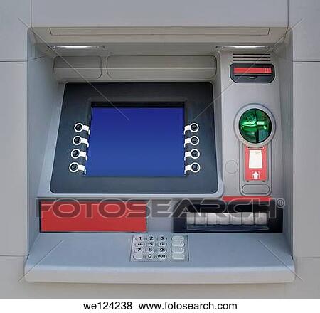 Automatic Teller Machine with Blank Screen. View Large Photo Image Stock Photo - Automatic Teller Machine with Blank Screen.. Fotosearch